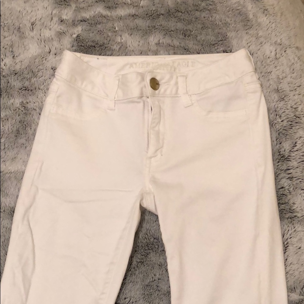 American Eagle White Jeggings